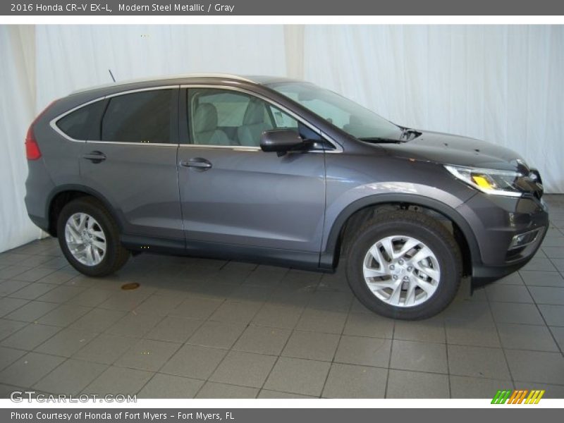 Modern Steel Metallic / Gray 2016 Honda CR-V EX-L