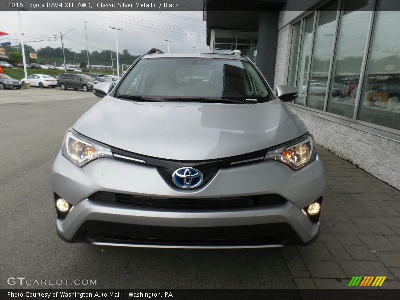 Classic Silver Metallic / Black 2016 Toyota RAV4 XLE AWD