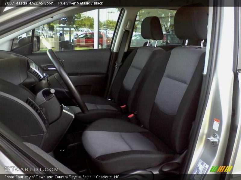 True Silver Metallic / Black 2007 Mazda MAZDA5 Sport
