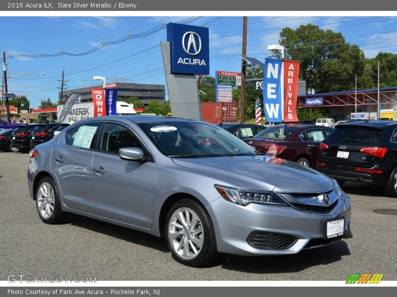 Slate Silver Metallic / Ebony 2016 Acura ILX