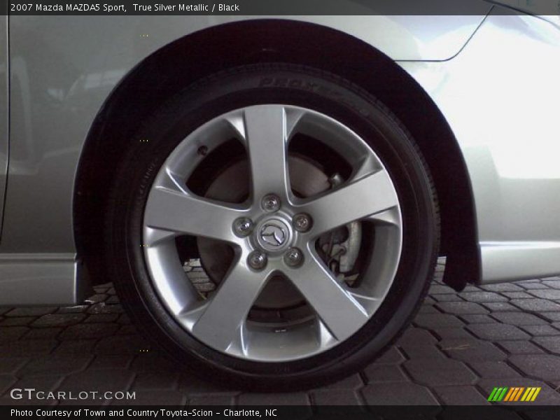 True Silver Metallic / Black 2007 Mazda MAZDA5 Sport