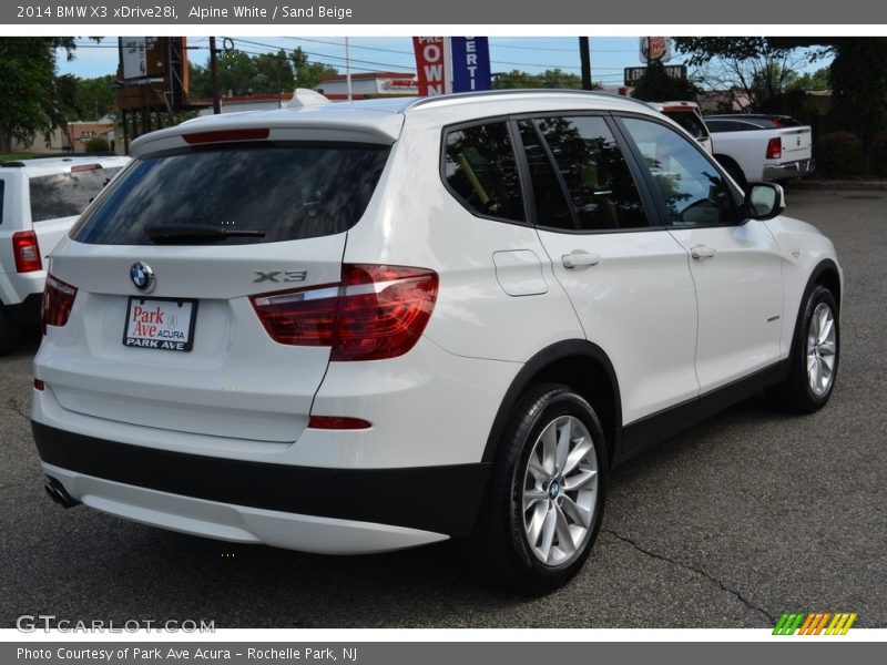 Alpine White / Sand Beige 2014 BMW X3 xDrive28i