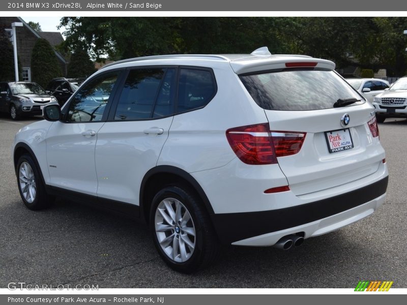 Alpine White / Sand Beige 2014 BMW X3 xDrive28i