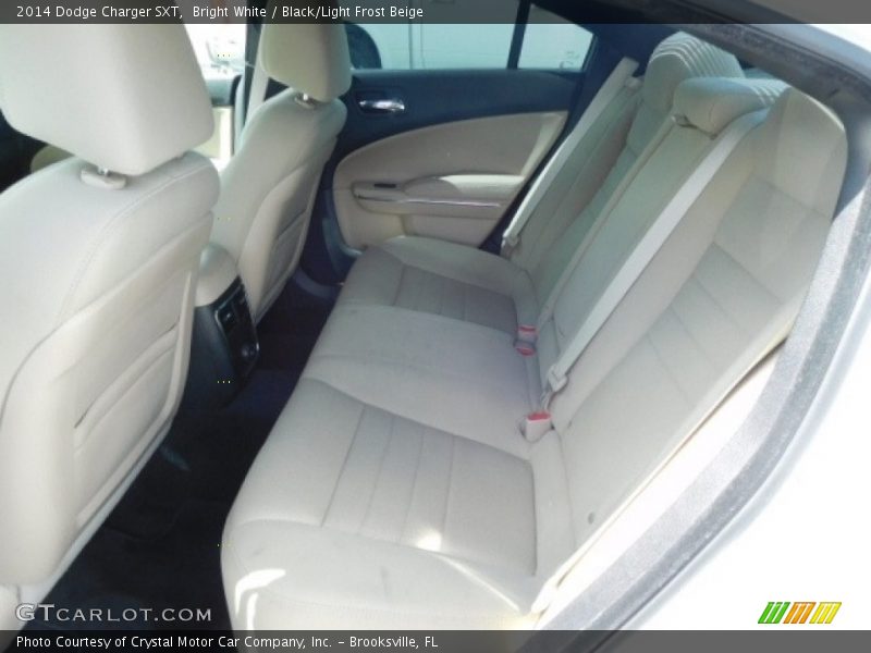 Bright White / Black/Light Frost Beige 2014 Dodge Charger SXT