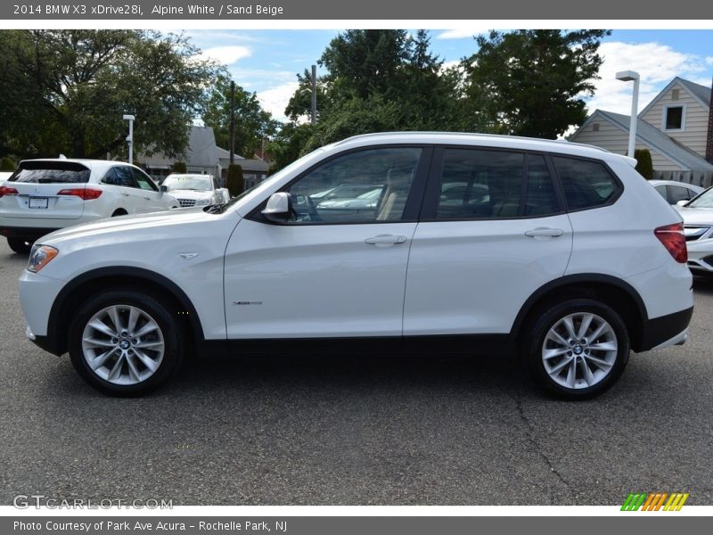 Alpine White / Sand Beige 2014 BMW X3 xDrive28i