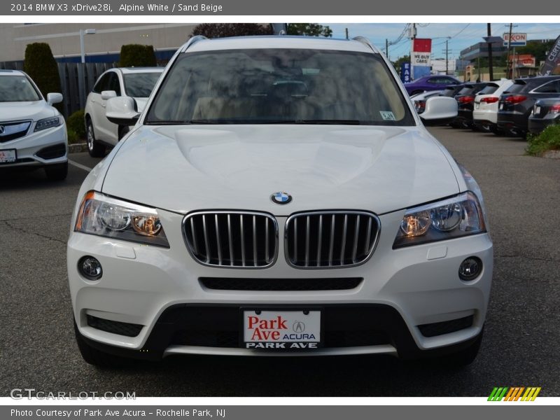Alpine White / Sand Beige 2014 BMW X3 xDrive28i