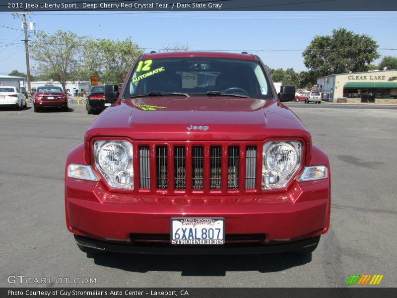 Deep Cherry Red Crystal Pearl / Dark Slate Gray 2012 Jeep Liberty Sport