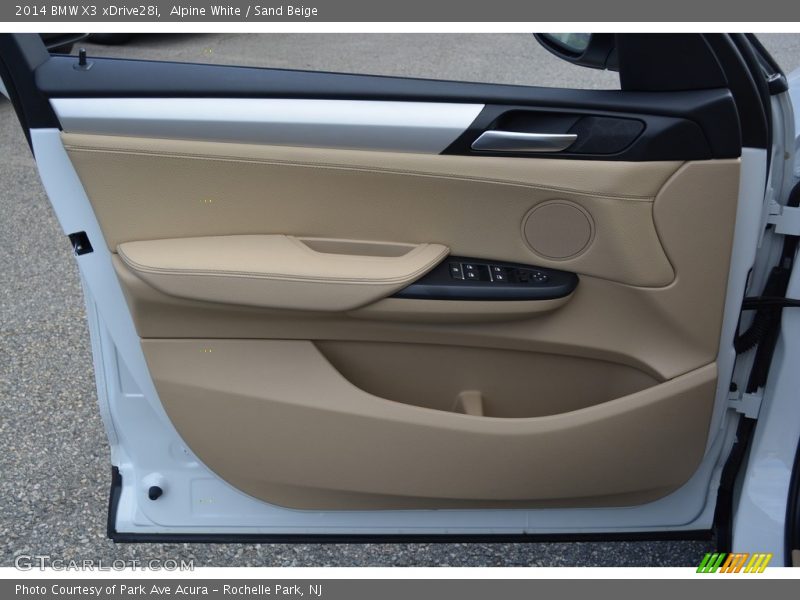 Alpine White / Sand Beige 2014 BMW X3 xDrive28i