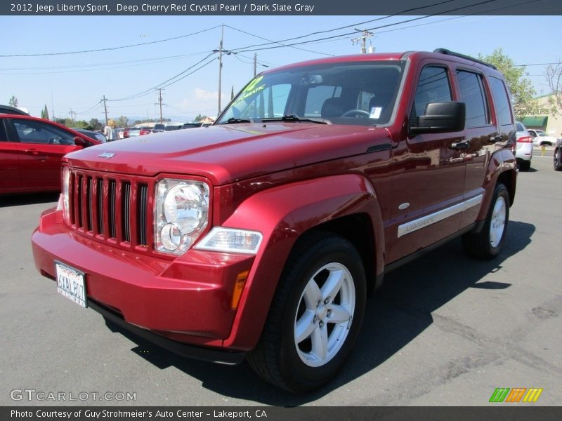 Deep Cherry Red Crystal Pearl / Dark Slate Gray 2012 Jeep Liberty Sport