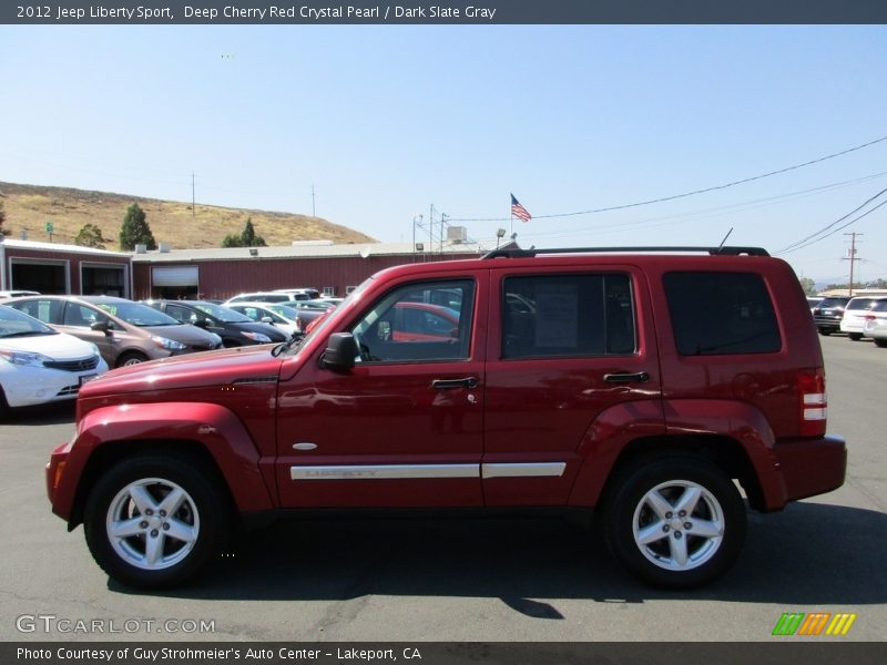 Deep Cherry Red Crystal Pearl / Dark Slate Gray 2012 Jeep Liberty Sport