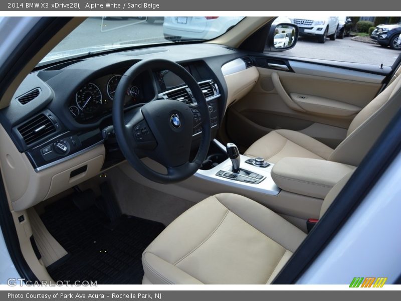 Alpine White / Sand Beige 2014 BMW X3 xDrive28i