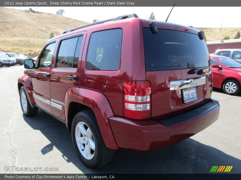 Deep Cherry Red Crystal Pearl / Dark Slate Gray 2012 Jeep Liberty Sport