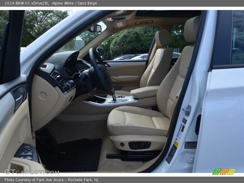 Alpine White / Sand Beige 2014 BMW X3 xDrive28i