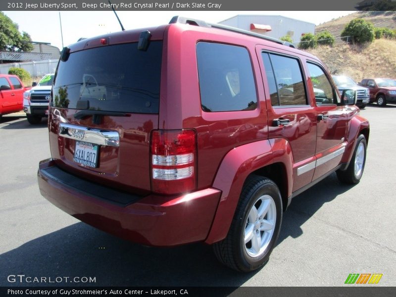 Deep Cherry Red Crystal Pearl / Dark Slate Gray 2012 Jeep Liberty Sport