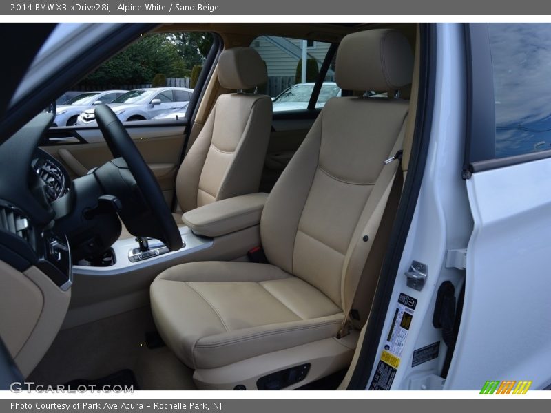 Alpine White / Sand Beige 2014 BMW X3 xDrive28i