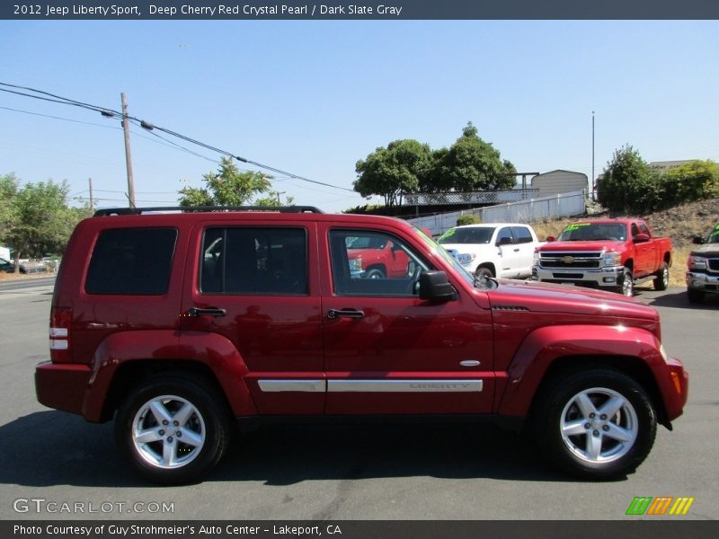 Deep Cherry Red Crystal Pearl / Dark Slate Gray 2012 Jeep Liberty Sport
