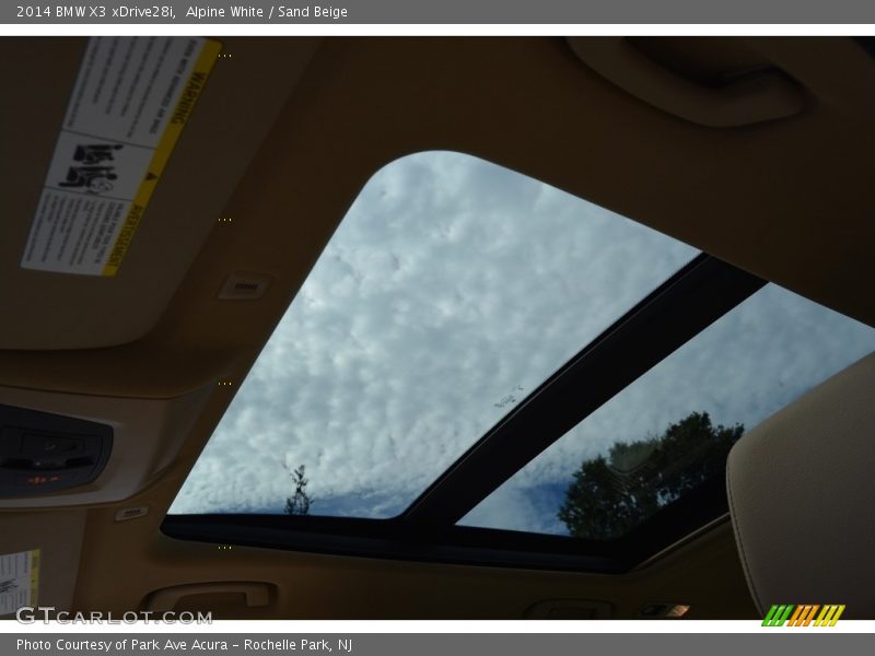 Alpine White / Sand Beige 2014 BMW X3 xDrive28i