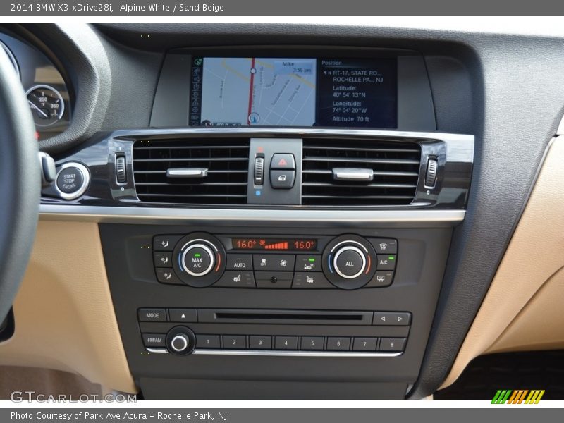 Alpine White / Sand Beige 2014 BMW X3 xDrive28i