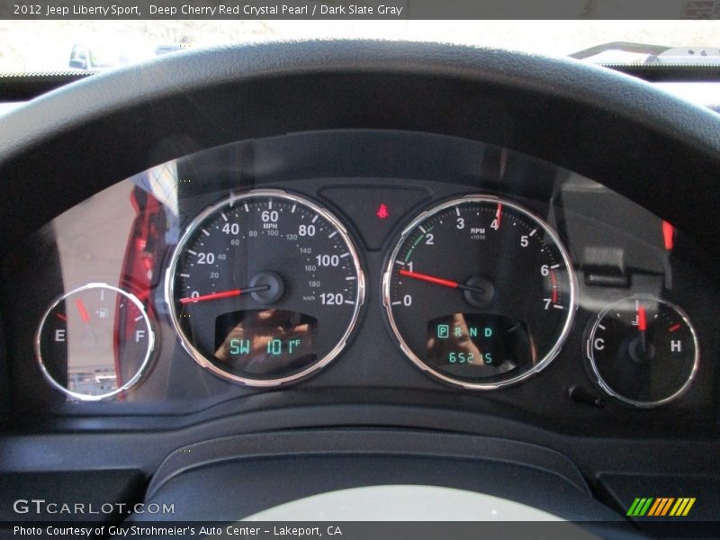 Deep Cherry Red Crystal Pearl / Dark Slate Gray 2012 Jeep Liberty Sport