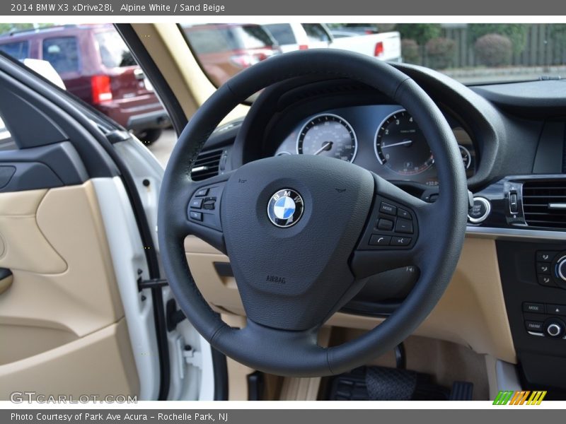 Alpine White / Sand Beige 2014 BMW X3 xDrive28i