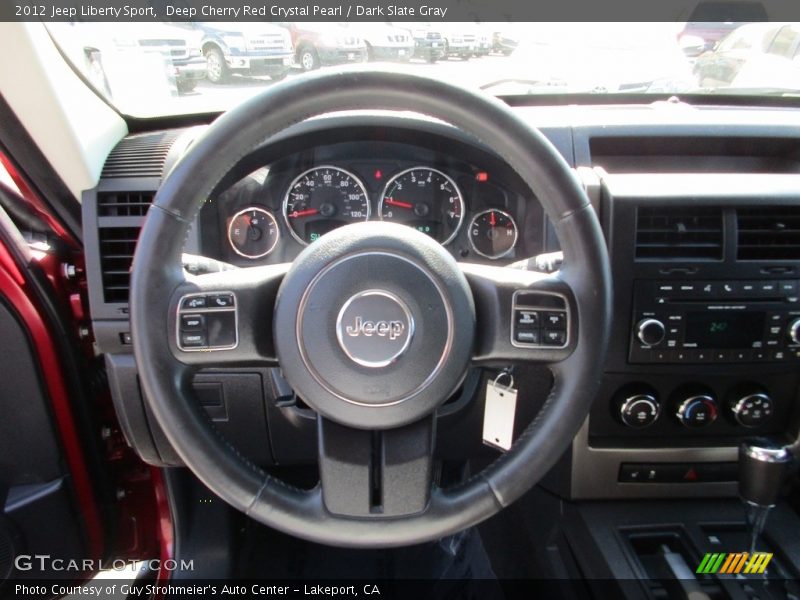 Deep Cherry Red Crystal Pearl / Dark Slate Gray 2012 Jeep Liberty Sport