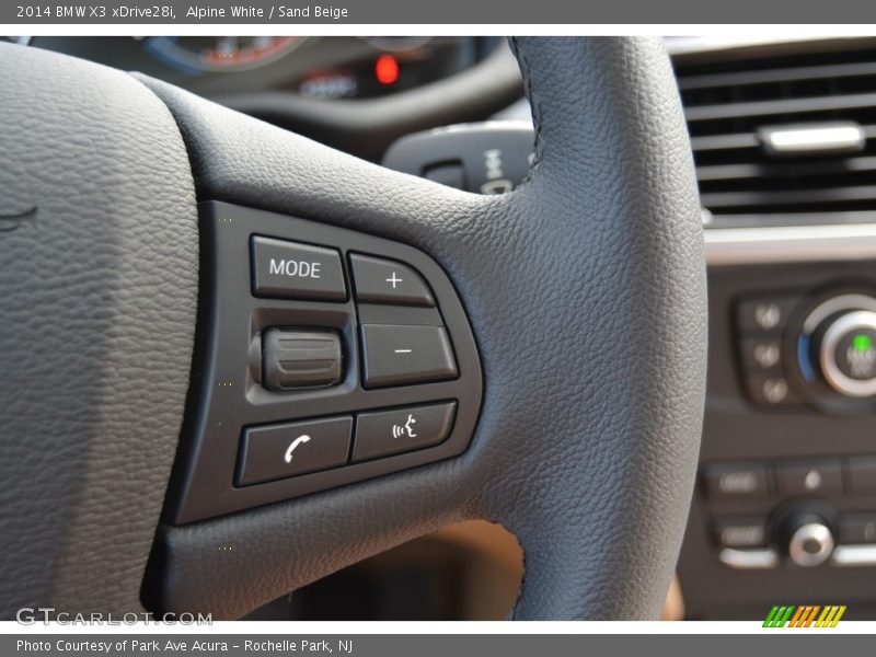Alpine White / Sand Beige 2014 BMW X3 xDrive28i