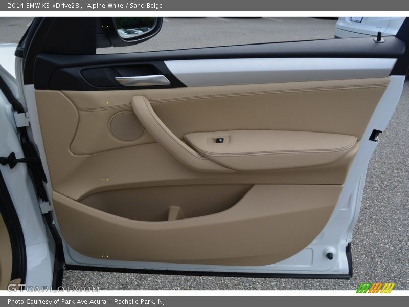 Alpine White / Sand Beige 2014 BMW X3 xDrive28i