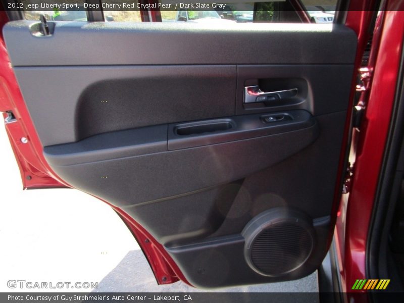 Deep Cherry Red Crystal Pearl / Dark Slate Gray 2012 Jeep Liberty Sport