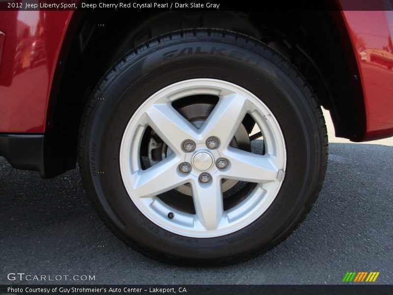 Deep Cherry Red Crystal Pearl / Dark Slate Gray 2012 Jeep Liberty Sport