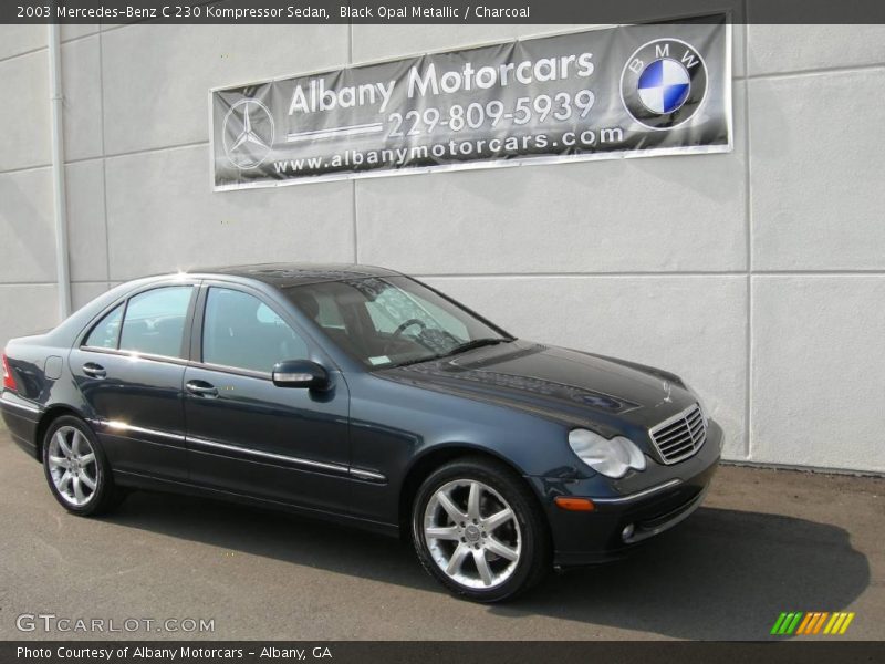 Black Opal Metallic / Charcoal 2003 Mercedes-Benz C 230 Kompressor Sedan