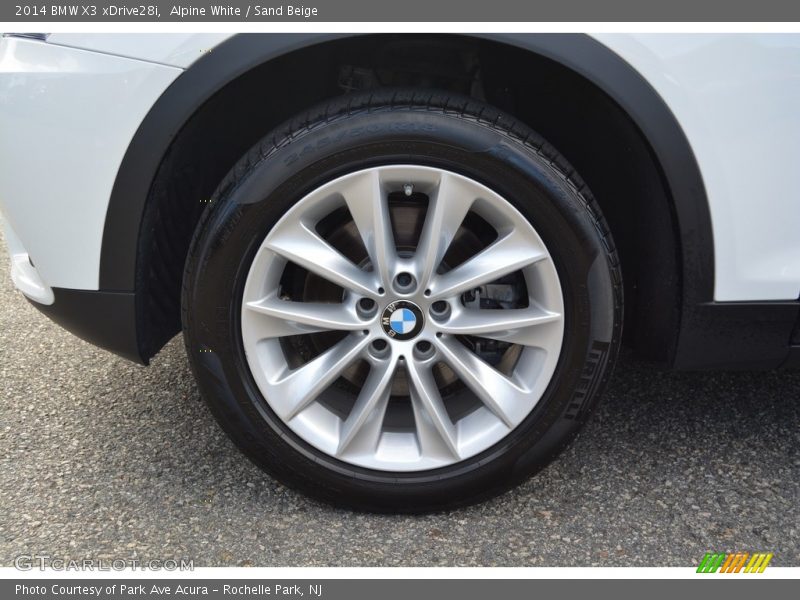 Alpine White / Sand Beige 2014 BMW X3 xDrive28i