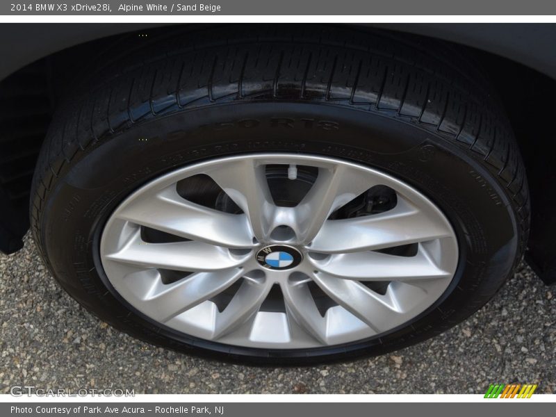 Alpine White / Sand Beige 2014 BMW X3 xDrive28i