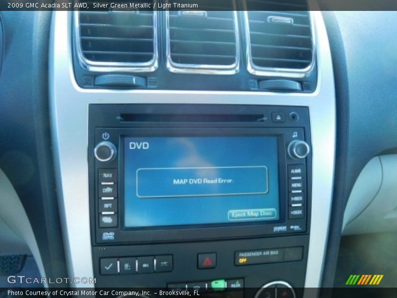 Silver Green Metallic / Light Titanium 2009 GMC Acadia SLT AWD