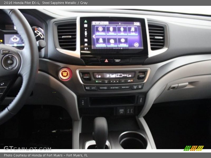 Steel Sapphire Metallic / Gray 2016 Honda Pilot EX-L
