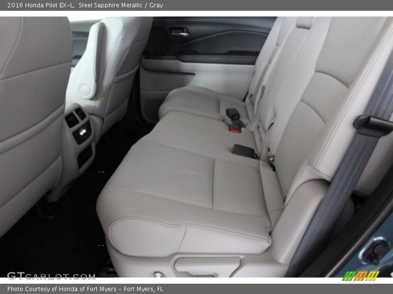 Steel Sapphire Metallic / Gray 2016 Honda Pilot EX-L