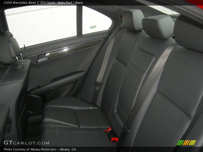 Mars Red / Black 2009 Mercedes-Benz C 350 Sport