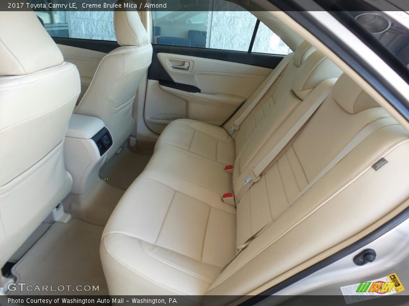 Rear Seat of 2017 Camry LE