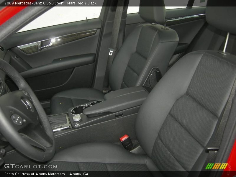 Mars Red / Black 2009 Mercedes-Benz C 350 Sport