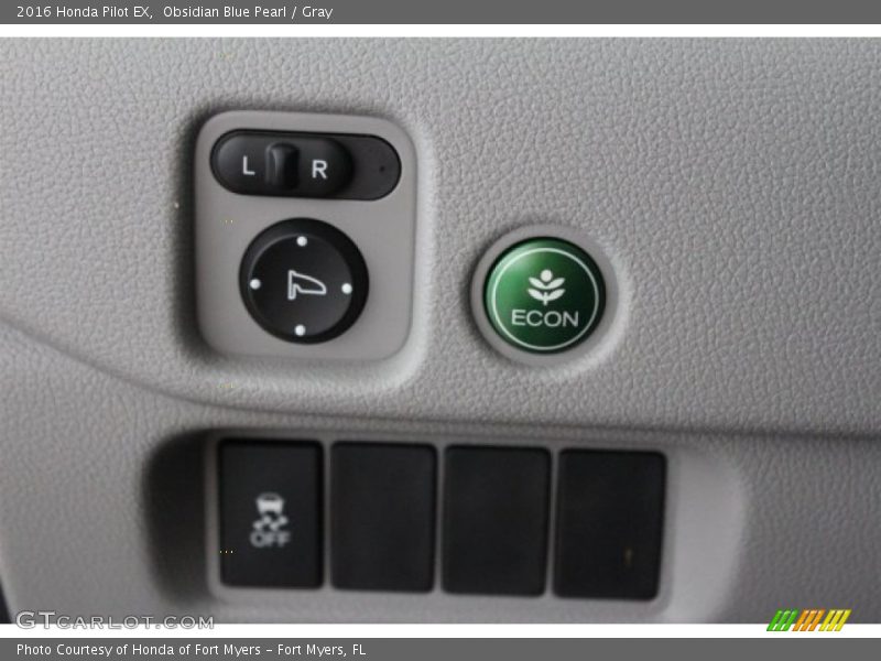 Obsidian Blue Pearl / Gray 2016 Honda Pilot EX