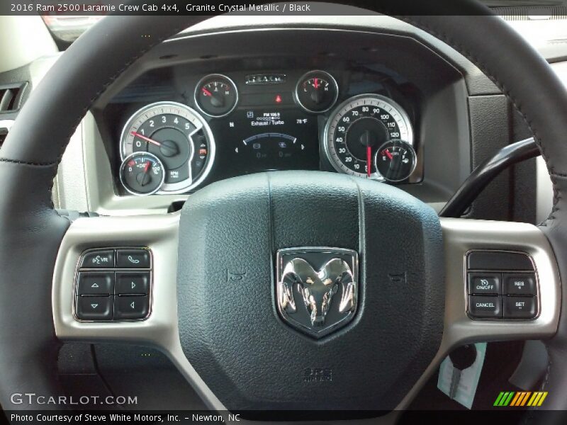 Granite Crystal Metallic / Black 2016 Ram 2500 Laramie Crew Cab 4x4
