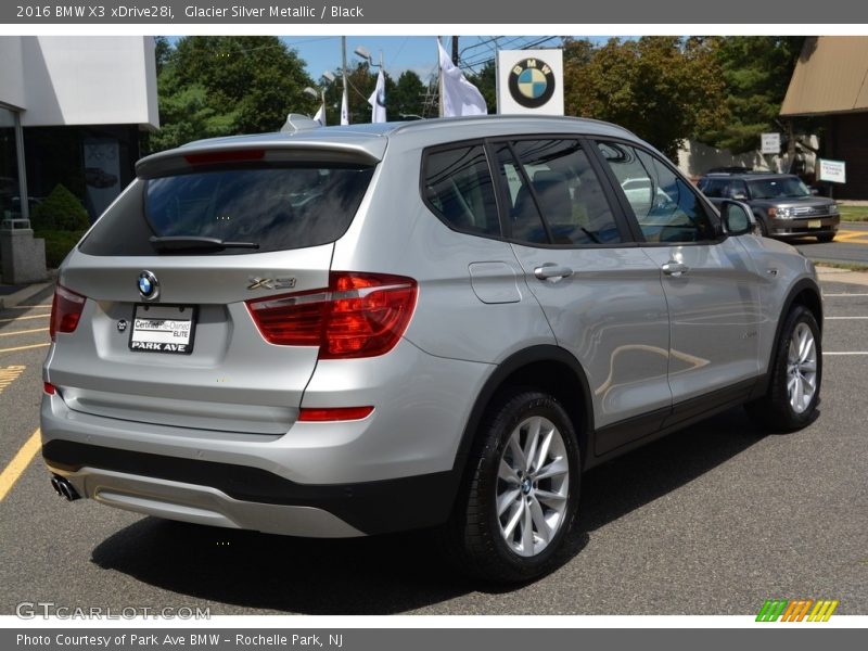 Glacier Silver Metallic / Black 2016 BMW X3 xDrive28i