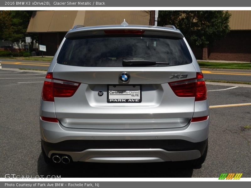 Glacier Silver Metallic / Black 2016 BMW X3 xDrive28i