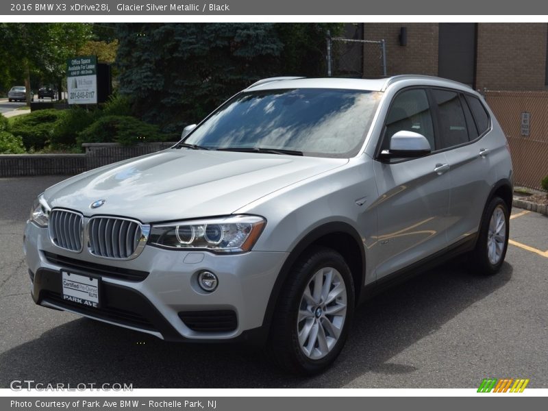 Glacier Silver Metallic / Black 2016 BMW X3 xDrive28i