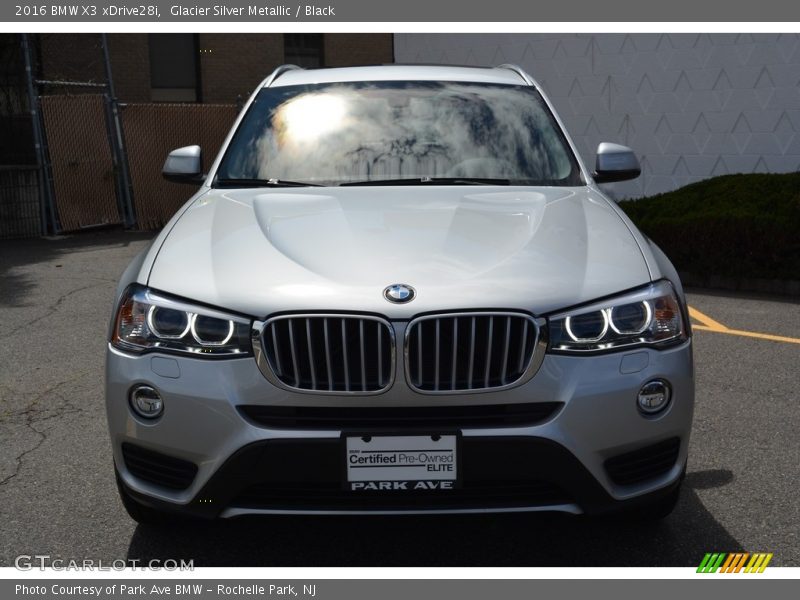 Glacier Silver Metallic / Black 2016 BMW X3 xDrive28i