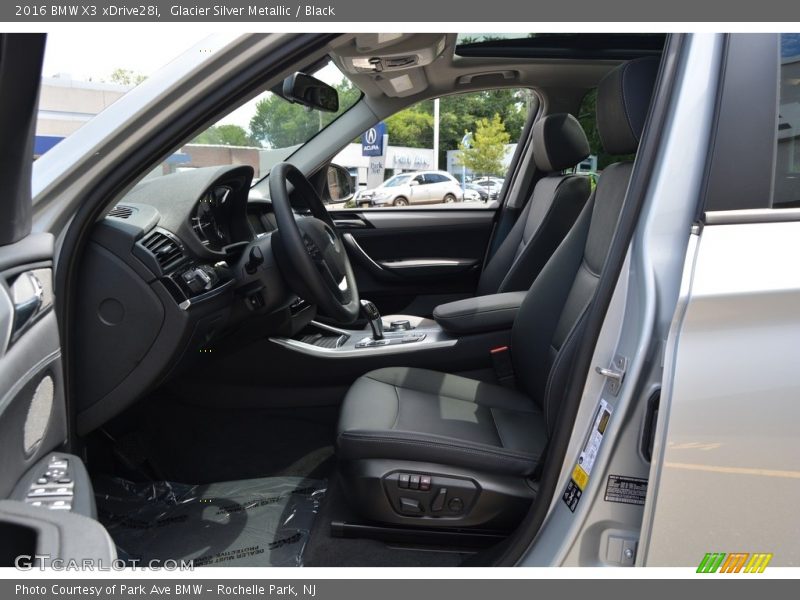 Glacier Silver Metallic / Black 2016 BMW X3 xDrive28i
