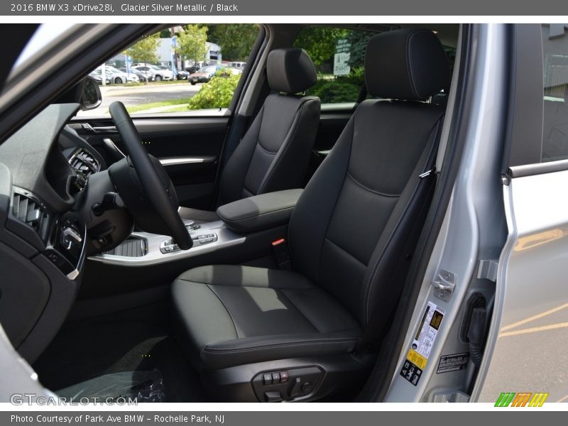 Glacier Silver Metallic / Black 2016 BMW X3 xDrive28i