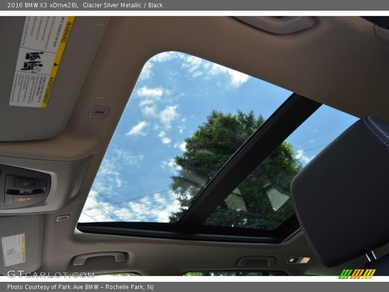 Glacier Silver Metallic / Black 2016 BMW X3 xDrive28i