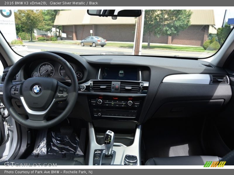 Glacier Silver Metallic / Black 2016 BMW X3 xDrive28i