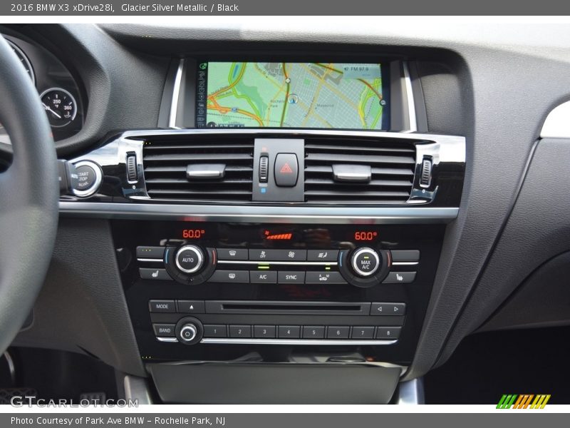 Glacier Silver Metallic / Black 2016 BMW X3 xDrive28i