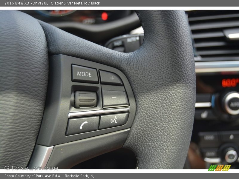 Glacier Silver Metallic / Black 2016 BMW X3 xDrive28i